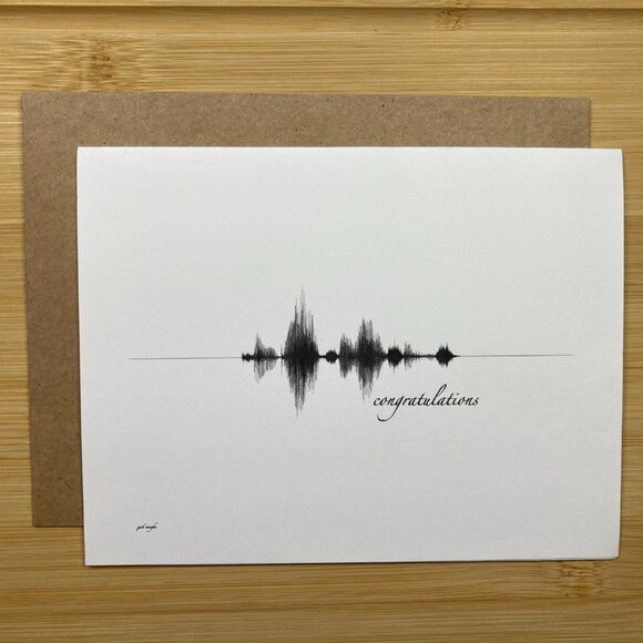 Congratulations Soundwave Greeting Cards (10 Pack with Envelopes) - Picture 2 of 6